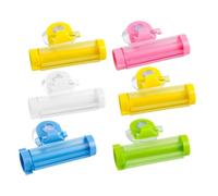 Hohopeti 6pcs Toothpaste Dispenser Key Toothpaste Cream Squeezer Extruder Squeezer Packaging Adapater Travel Container Tooth Paste Holder Random Color