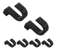 Hohopeti 6pcs Universal Black Plastic Car Trunk Umbrella Hooks - Vehicle Umbrella Storage Rack Clips for Auto, Van and SUV Trunk Organizer - Rainy Day Car Boot Hanging Holder