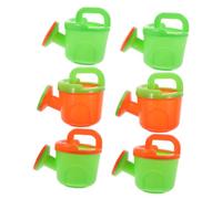 Hohopeti 6pcs Watering Cans Small Garden Watering Kettles with Ergonomic Handles Cartoon Design and Smooth Surface for Bath and Random Color