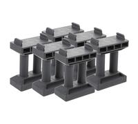 Hohopeti 6pcs Wooden Railway Bridge Support Simulation Bridge Pier Model Playing Train for Model Railway Scenery