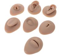 Hohopeti 7pcs Makeup Practice Model Silicone Body Parts for Tattoo Training Fake Eyebrow Skin Makeup Eye Practice Tools for Artists Beginners