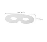Hohopeti 80pcs White Blank Paper Craft Masks for DIY Decorating Lightweight Card Masquerade Masks for Parties and Group Activities Sturdy Handcraft Material for Creative Expression