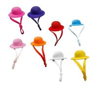 Hohopeti 8Pcs Adjustable Chicken Hats Lightweight Decorative Snake Caps for Pets Parrots Hens Lightweight Comfortable Party Accessories in Multiple Colors