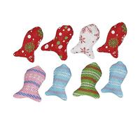 Hohopeti 8pcs Christmas Toys Cat Teaser and Chew Toys for Engaging Playtime Random Colors for Reducing Stress and Strengthening Bond Your Pet