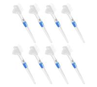 Hohopeti 8Pcs Denture Cleaning Brush Set for Elderly, Small Soft Double-Sided Toothbrush for Partial Dentures and Retainers, Portable Oral Care Tool for Daily Home and Travel Use