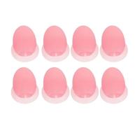 Hohopeti 8pcs Silicone Lip Brush Covers Waterproof Anti-loss Protective Caps to Keep Shape for Makeup Brushes, for Lip Mask Application and Travel Storage