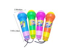 Hohopeti 8pcs Simulation Microphone Toy Plastic Simulated Mic Echo Microphone Prop Boys and Girls Plaything Pretend Play Toy Party Favor Mic Interesting for Party Activities and Creative Pl