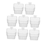 Hohopeti 8pcs Transparent Aquarium Plant Holder Baskets Wall-mounted Hydroponic Planters for Fish Tank Water Plants Hanging Aquatic Cups for Root Observation and Ecosystem Balance