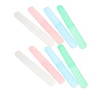 Hohopeti 8pcs Travel Toothbrush Holder Cases Portable Dustproof Toothbrush Storage Box Colors White Green Blue Pink for Camping School Supplies Outdoor Adventures