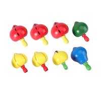 Hohopeti 8Pcs Wooden Gyro with Bright Fruit Patterns for Creative Plaything for Hand-eye Coordination and Cognitive Development Non-toxic Water Paint for Easy Storage
