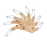 Hohopeti 8Pcs Wooden Stitch Markers for Crocheting and Knitting Carved Crochet Markers with Pattern Design Safe Material Craft Supplies for Yarn Projects and Row Tracking