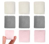 Hohopeti 9Pcs Mini Dollhouse Throw Pillows Set Plush Small Fake Pillows for Dollhouse Sofa Decor Assorted Pink Beige Grey Decorative for DIY Miniature Scenes