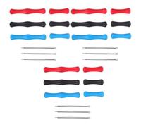 Hohopeti 9pcs Silicone Archery Finger Guards with String Rollers for Recurve and Straight Bows Finger Protectors for Bowstring Shooting Practice Tabs for Archery Beginners in Red Blue