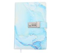 Hohopeti A5 Lockable Diary Notebook with Passcode Lock, Small Marble Pattern Journal for Adults and, UV Coated Hardcover Password Journal for Secure Note Keeping