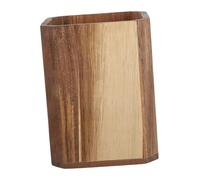 Hohopeti Acacia Wood Utensil Holder Cutlery Storage Box Spoon Chopstick Organizer for Kitchen Counter Pantry Bathroom with Smooth Finish Easy to Clean Minimalist Design