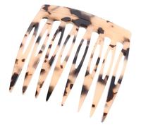 Hohopeti Acetate Side Hair Comb for Women Simple Vintage Leopard Print Styling Accessory for Fine Thin Hair Smooth Teeth Design for Secure Hold Lightweight and Carry for Daily and Formal