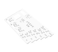 Hohopeti Acrylic Braille Label Cards Tactile Currency Recognition for Visually Impaired Compact Lightweight Blinder Attention Card Financial Management Aid