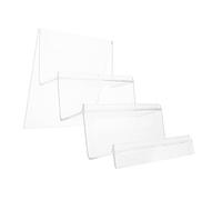 Hohopeti Acrylic Desktop Wallet Holder Stand Transparent Storage Rack Organizer for Wallets Handbags Cosmetics Jewelry Display Dirt Resistant Shelf for Home and Shop