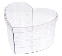Hohopeti Acrylic Heart Shaped Flower Box for Preservation 21-hole Small Size 20x16.5x12.5cm Flower Packaging Box for Valentine’s Day and Floral Arrangements