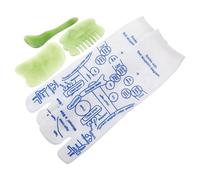 Hohopeti Acupuncture Point Socks Foot Massage Kit for Women Polyester Reflexology Therapy Set with Trigger Point Massage Stick Portable Foot Massager and Spa Relaxation