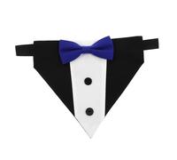 Hohopeti Adjustable Absorbent Dog Bandana with Bow Tie Plaid Pet Scarf for Small to Large Dogs Drool-resistant Collar Accessory for Daily Wear Thanksgiving Halloween and Birthday Parties