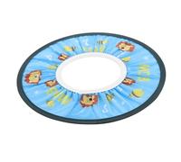 Hohopeti Adjustable Baby Shower Hat and Bathing Cap Ear Protection, Waterproof Blue Cartoon Design for Infant Hair Washing and Bath Time