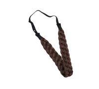 Hohopeti Adjustable Braided Headband Elastic Stretch Buckle Hairpiece for Women Synthetic Five-strand Braid Hairband Natural Hand-blended Colors Easy DIY Hairstyle Accessory for Special