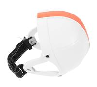 Hohopeti Adjustable Dog Safety Helmet with Ear Holes for Small Medium Breeds Lightweight Breathable Motorcycle Pet Hard Hat with Reflective Elements for Outdoor Riding and Night Visibility