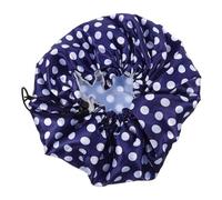 Hohopeti Adjustable EVA Shower Cap with Colorful Dot Pattern for Women Multifunctional Hair Protector Saunas and Kitchen Use Soft Comfortable Bathing Hat