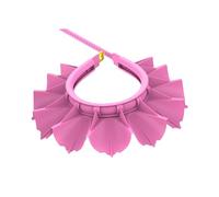 Hohopeti Adjustable Shampoo Hat Ear Protector Bath Cap for Soft Lightweight Shower Cap with Quick-Drain Slots Pink Comfortable Fit to Shield Eyes and Ears During Hair Wash