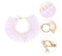Hohopeti Adorable Adjustable Kitten Collar Lace and Design for Parties Birthdays and Daily Wear Soft and Comfortable for Cats and Kittens Extension Chain