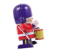 Hohopeti Adorable Wind-up Soldier Percussionist Clockwork Mechanical Plaything for Promotes Hand-eye Coordination and Crawling Robot Collectible Gift for Adults