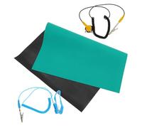 Hohopeti Anti-Static Repair Mat Heat Resistant Soldering Pad for Electronics Workstation High-Temperature Protector for Sensitive Equipment Static Straps