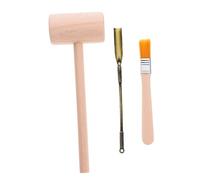 Hohopeti Archaeology Digging Tool Small Wooden Excavation with Hammer Brush for Stem Learning and Pretend Play Educational Boys