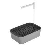 Hohopeti Automatic Bathtub Bird Bathing Container for Small Pets Efficient Water Conservation Portable Design 33X31.5X20.8Cm Indoor Outdoor Use for Small Parrots Cockatiels and Parakeets