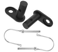 Hohopeti Bike Trailer Coupler Attachment Steel Material 2pcs Black Easy Installation Ensures Safety for Babies for Boys and Girls Trailer and Bikes