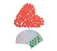 Hohopeti Bingo Board Game with Number Chess Pieces and Cards Reusable Party Game Supplies for Family Gatherings Office Events and Birthday Activities
