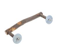 Hohopeti Bird Training Rack Parrot Standing Frame Stick Bowl Holder for Cage Decor Aggression Reduction