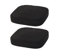 Hohopeti Black Bamboo Charcoal Gentle on Skin and Storage Box with Pva Material Facial Cleansing Sponge Set 2pcs and Removes Dead Skin Cells for Daily Skincare Routine