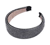 Hohopeti Black Rhinestone Headband Cloth Hair Accessories Comfortable and Breathable Simple Chic Headdress Adornment for Women for Personal Party and Going