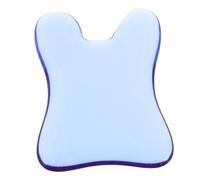 Hohopeti Blue Crystal Gua Sha Face Massager Tool Four Sided Jaw Sculpting Scraping Board for Sensitive Skin Cooling Puffiness Reducer Gentle Facial Tool for Daily Home Skincare