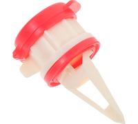 Hohopeti Box Drinks Pourer with Red Milk Bottle Spout and Lid, Reusable Drink Diverter for Kitchen and Dining Use
