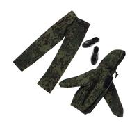 Hohopeti Boy Doll Army Camouflage Clothes Set with Hoodie Pants Shoes Military Fatigue Outfit for Role Play Parties Imaginative Soldier Adventures