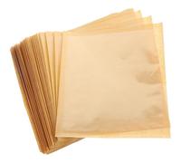 Hohopeti Bread Bags Multi-Function Kraft Paper Packaging Bags 100Pcs with Window for Snack Storage and Baking Use