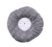 Hohopeti Breathable Grey Cat Elizabethan Collar Pet Collar Anti-Lick Anti-Bite for Small to Medium Cats Size L