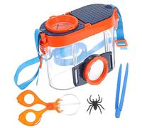 Hohopeti Breathable Insect Observation Box with Clear Magnifier and Shoulder Sling Portable Bug Viewer Cage for Outdoor Exploration and Scientific Learning