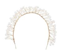 Hohopeti Bridal Hair Crown Crystal Rhinestone Headband Handmade Soft Chain Headpiece for Wedding Bride Party and Daily Wear Lightweight Comfortable Hair Accessories