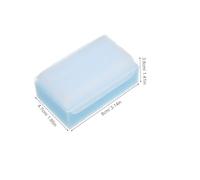 Hohopeti Brush Sky Blue Soft Sponge for Newborn Bathing and Massage Compact Portable Tool for Sensory Activities and Gentle Nail Scrubbing