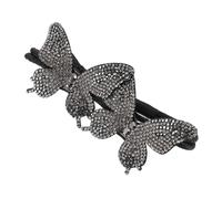 Hohopeti Butterfly Hair Bun Device Rhinestone Shaper Easy DIY Styling Tool for Messy Buns Hair Accessory for Women