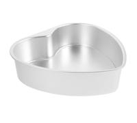 Hohopeti Cake Pan Detachable Baking Tin Aluminium Alloy Heart Shaped with Removable Bottom Reusable Heart Cake Mould for Weddings Baking